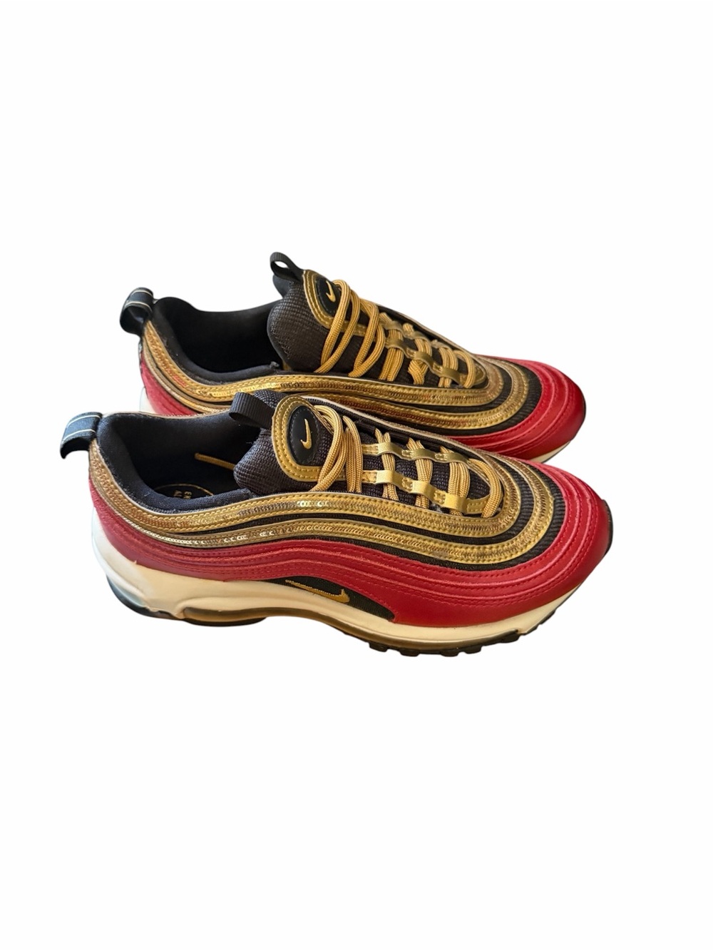 Nike Sneakers in Red, Gold & Black